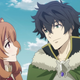 Raphtalia gazes lovingly at Naofumi. Naofumi just sort of... gazes into the middle distance.